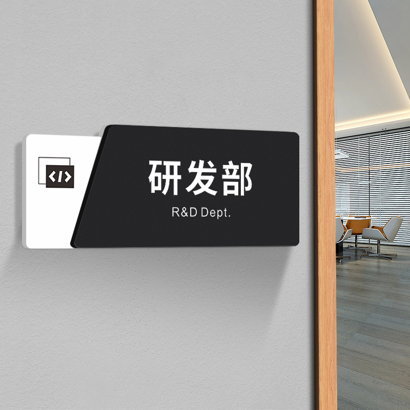 亚克力部门标识牌定制高档创意