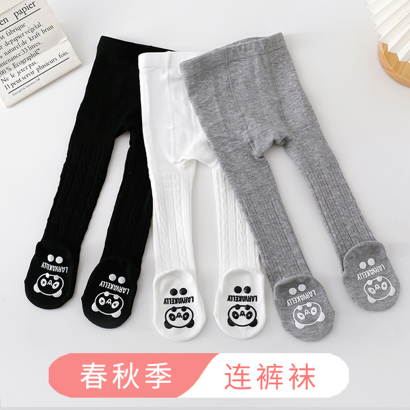 宝宝连裤袜春秋季薄款纯棉