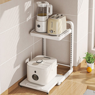 电饭煲置物架厨房多功能台面小烤箱家用桌面小家电分层收纳架支架
