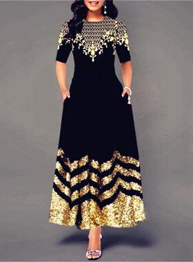 Elegant Party 5XL Dress Large Big Summer Party Maxi Dresses