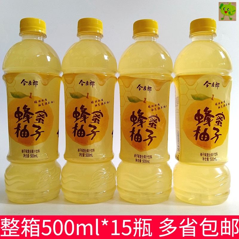 今麦郎蜂蜜柚子果味饮料整箱500ml*15瓶冰糖雪梨红茶绿茶茉莉蜜茶