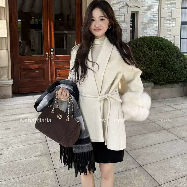 2025秋冬新款双面羊毛大衣