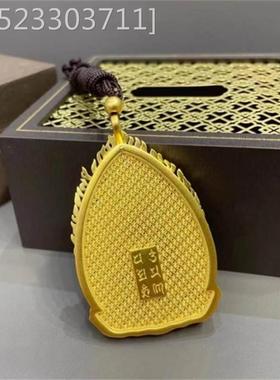 2025新款越南沙金火焰千手观音吊坠守护神男女镀金观音菩萨项坠