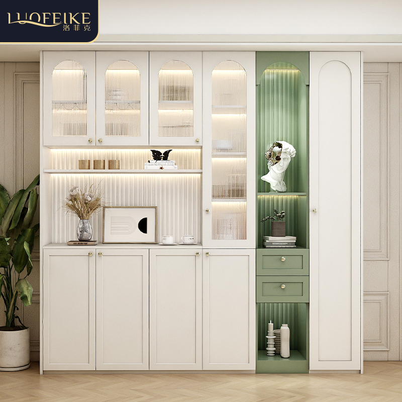 3期免息美式实木酒柜新款餐边柜