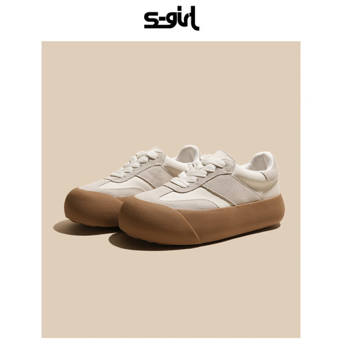 SGIRLTWTW白敬亭同款蓬蓬鞋女