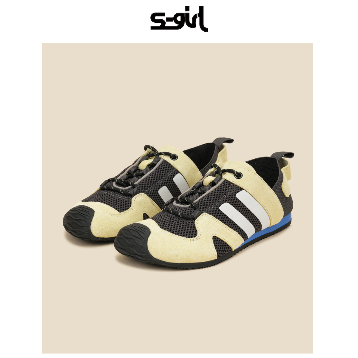 SGIRL TWTW复古户外休闲运动德训鞋女2025爆款网面透气防滑老爹鞋