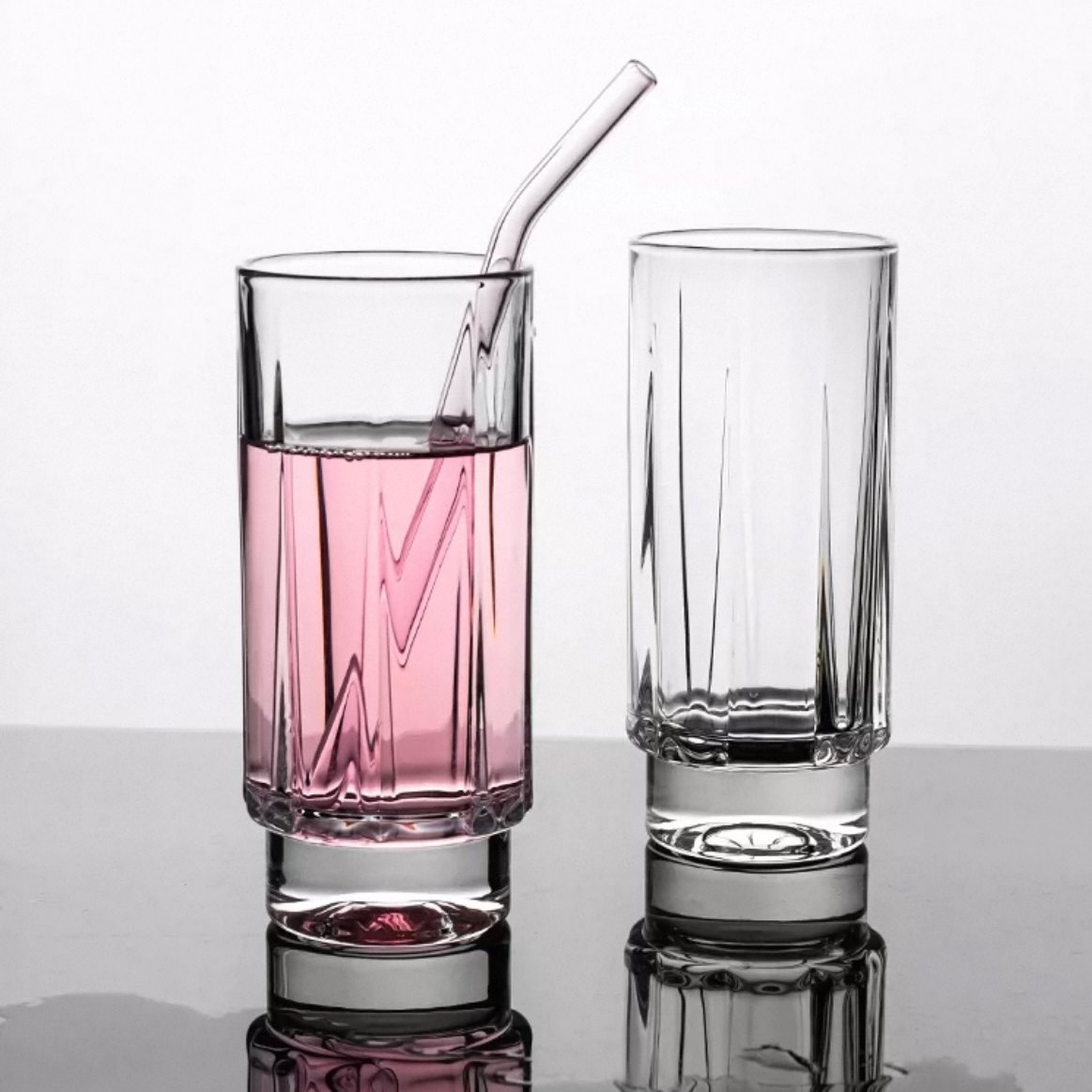 BERHE捷克进口水晶玻璃ins风高级感洋酒杯水杯牛奶果汁杯创意个性