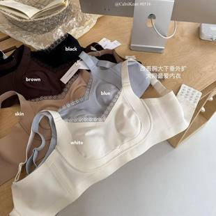 C&K&OI提拉美体兔耳朵0516 超薄透气大胸显小无痕女士内衣美背