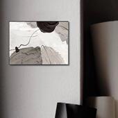 现代简约黑白电表箱装 饰画遮挡开关配电箱电闸客厅餐厅挂画免打孔