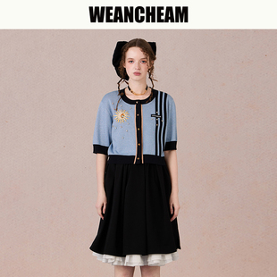 春夏新品 未未姆 WEancheAM 太阳神针织T恤 春新势力周