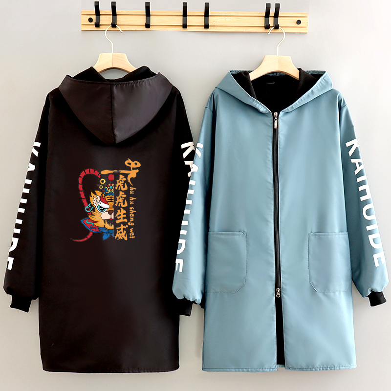 新款2022虎年成人加绒长袖围裙防水时尚女罩