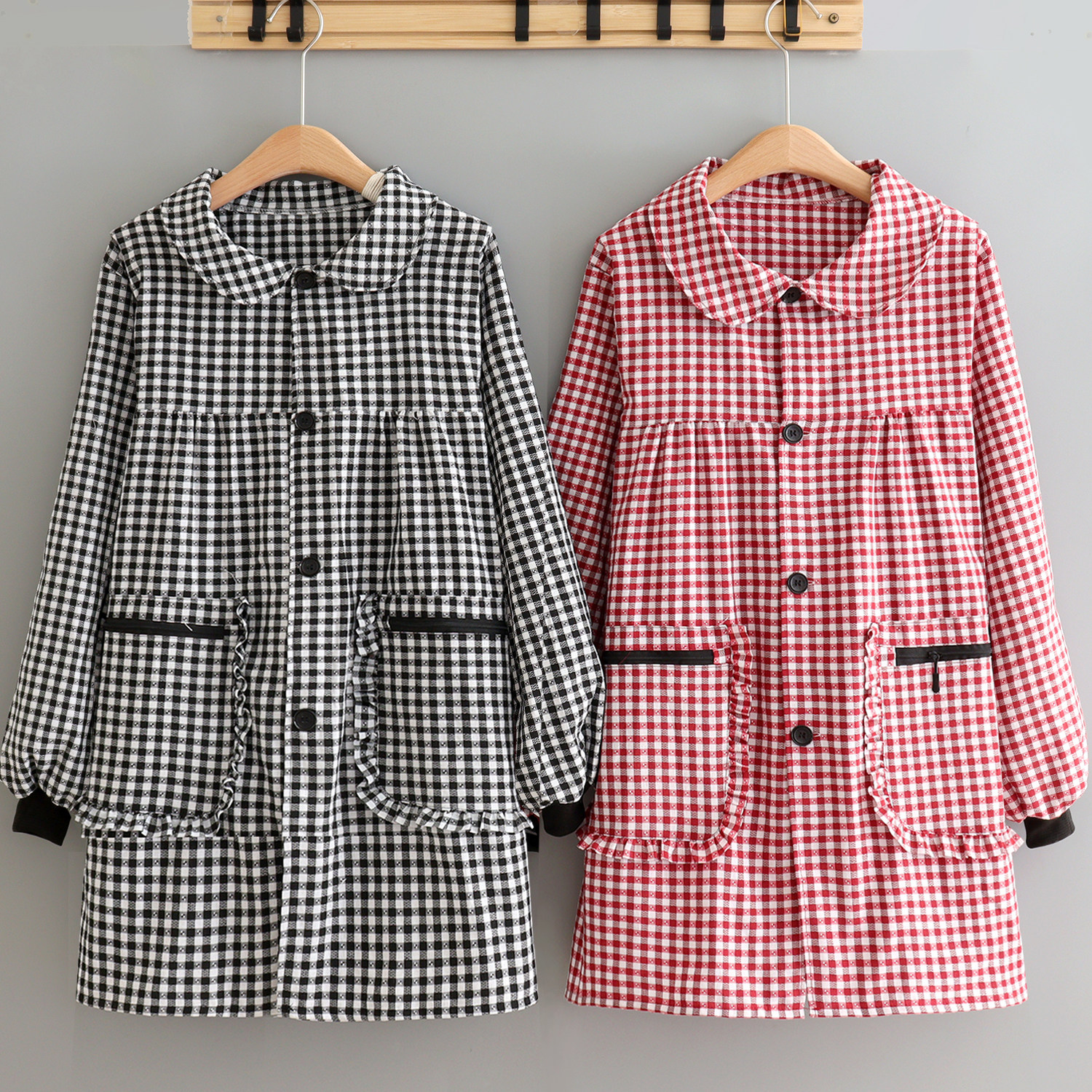 新款家用长袖罩衣围裙工作服上班干活女厨房做饭防污透气带袖工作,家庭/个人清洁工具,围裙,淘宝优惠券,粉丝福利购,淘宝优惠卷