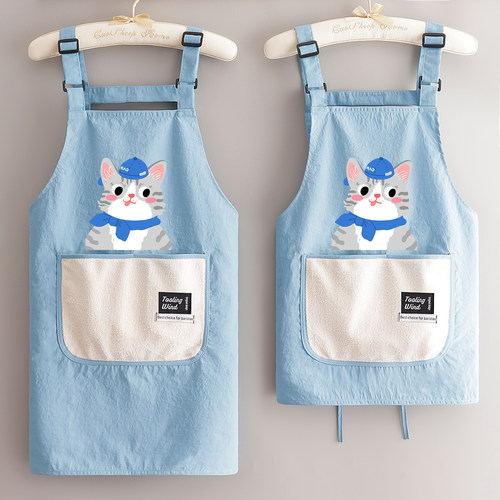 时尚防泼水透气围裙厨房家用