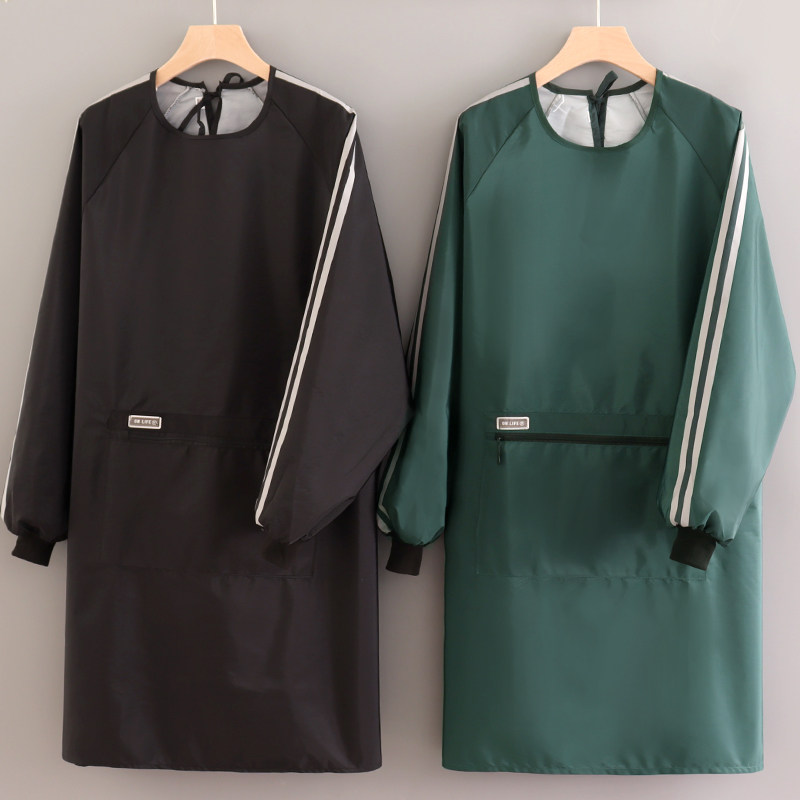 防水厨房长袖做饭围裙男饭店餐饮专用上班商用加肥女罩衣秋冬新款,家庭/个人清洁工具,围裙,淘宝优惠券,粉丝福利购,淘宝优惠卷