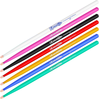 汉旗架子鼓鼓棒5A7A靓彩系列