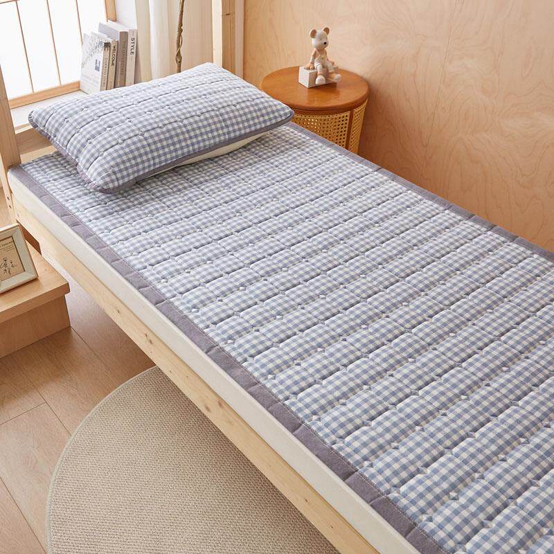 学生宿舍单人床垫水洗棉床褥薄款榻榻米床护垫租房专用床单三件套