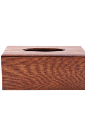 高端木质纸巾盒黑色实木抽纸盒客厅家用纸巾收纳盒正方形餐巾盒