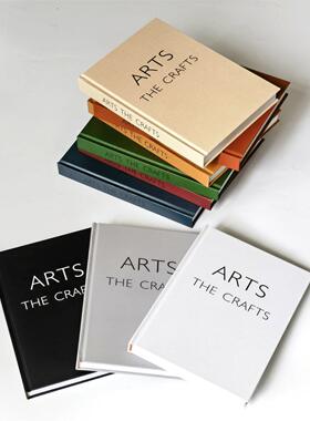 精装英文仿真书摆件样板间书房书柜轻奢软装饰品ARTS展厅假书道具