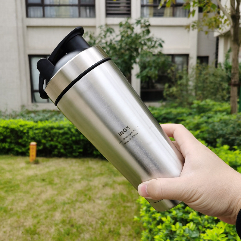 出口德国 316不锈钢摇摇杯健身运动水杯 随手杯刻度杯 蛋白摇粉杯