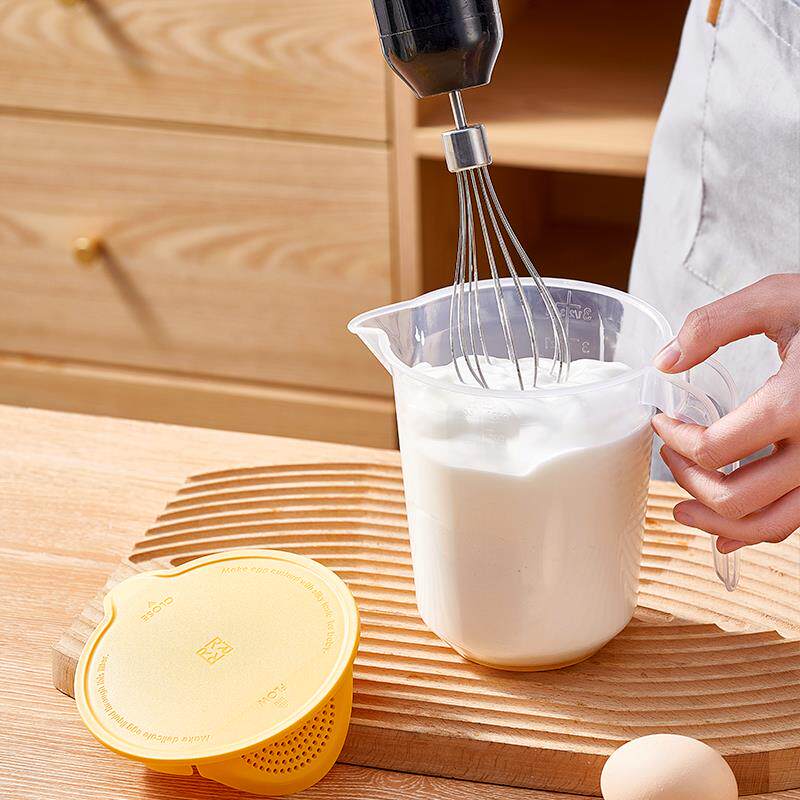 过滤烘焙量杯厨房带盖加厚带刻度食品级有盖可加热家用大容量量杯