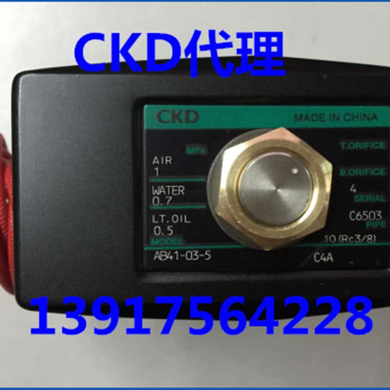 CKD直动式2通蒸汽电磁阀AB41-03-5-C4A-AC220V