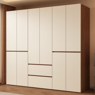 精选中古风衣柜家用卧室现代简易衣柜出租房新款小户型省空间挂衣