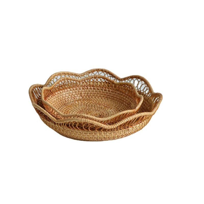 精选越南藤编镂空花边果篮收纳筐点心篮面包篮馒头筐家用客厅水果,餐饮具,果盆/果盘/果篮,淘宝优惠券,粉丝福利购,淘宝优惠卷