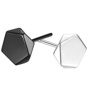 银耳钉男生潮流个性黑色几何高级感养耳洞痞帅嘻哈男士夏季耳骨钉