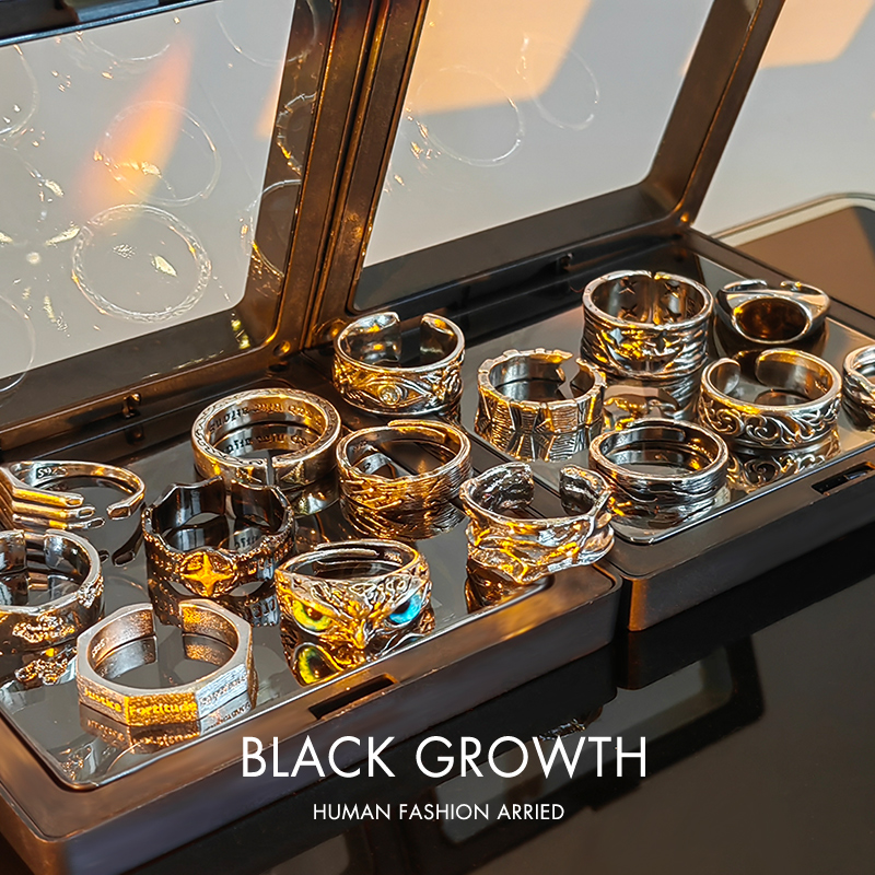 2023年新款做旧款指环食指戒