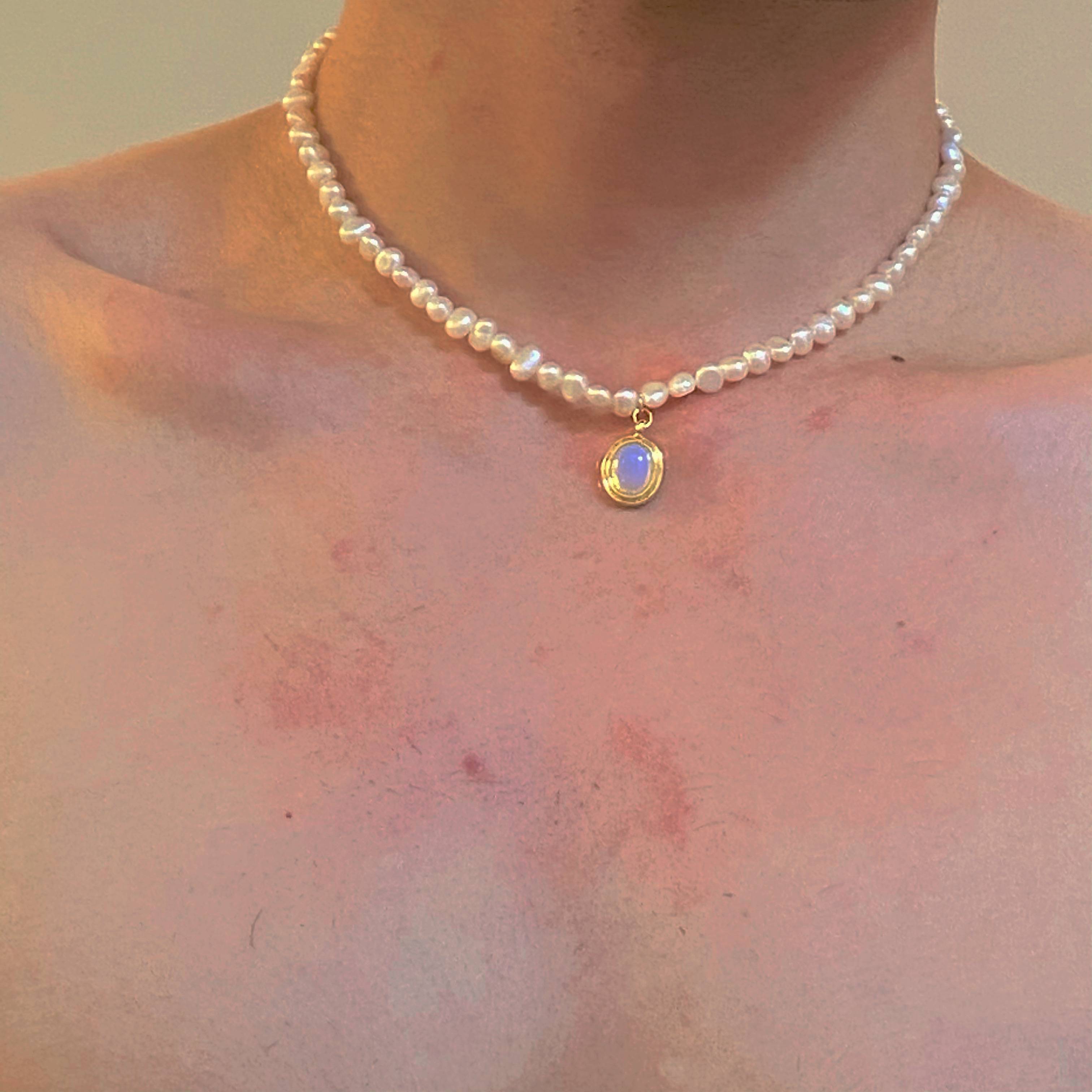 小众设计异形珍珠锁骨链项链