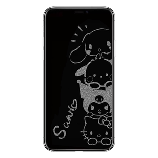 适用苹果16 Pro Max卡通息影膜14Pro手机息屏膜iPhone15手机膜xsmax防爆膜11/XR全屏钢化膜12Pro Max潮影膜13