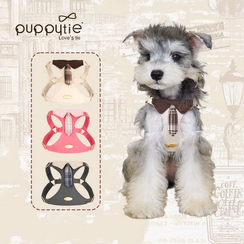 puppytie狗狗牵引绳背心式胸背带