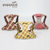 Puppytie狗狗牵引绳小型犬狗绳子遛狗绳背心式 泰迪柯基宠物胸背带