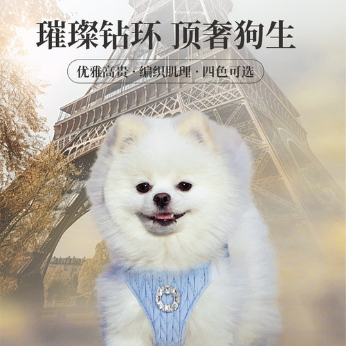 puppytie宠物用品遛狗牵引绳网红外出遛狗绳柯基小泰迪狗绳子胸背