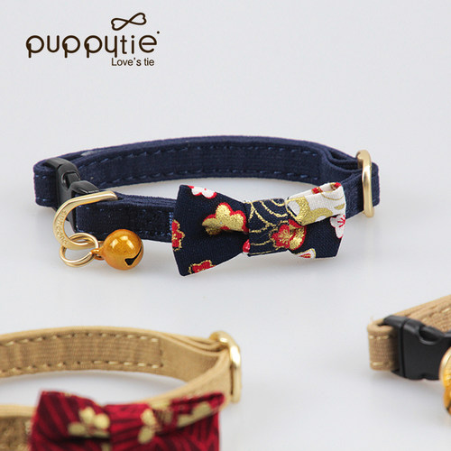 Puppytie猫咪用品猫铃铛项圈脖圈宠物颈圈脖子猫颈饰品可爱蝴蝶结 - 封面