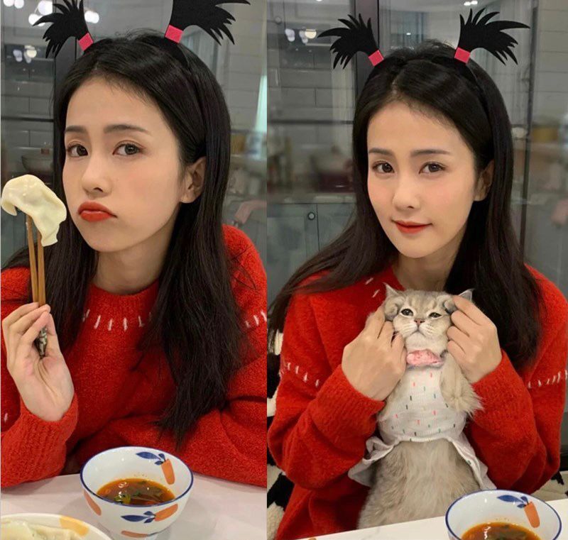 白鹿同款小辫子发箍女可爱搞笑创意道具发卡直播表演假发头箍头饰
