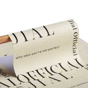 粗糙哑面布纹不干胶logo贴纸定制二维码广告标签包装封口贴印刷