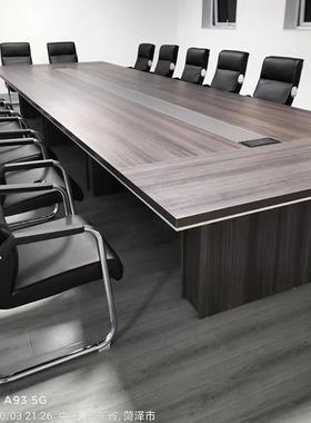 黑灰色可定制会议桌办公桌电脑桌书柜茶水柜文件柜办公家具主管台