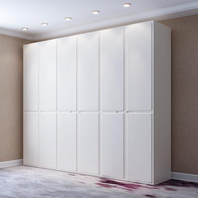 卧室衣柜免拉手现代简约家用小户型收纳分段式高颜值成品大衣橱