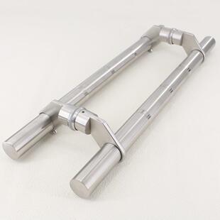 不锈钢刀片脚 斜角鸭舌脚不锈钢玻璃门拉手ktv有框地弹门大门把手