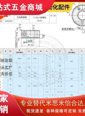 带固定把手SCKL铝合金侧安装光轴快拆快锁环轴夹轴套 SCJSJ SCJS