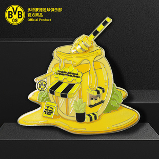 【官方正版】多特蒙德足球俱乐部 | 蜂蜜屋冰箱贴黄黑球迷周边