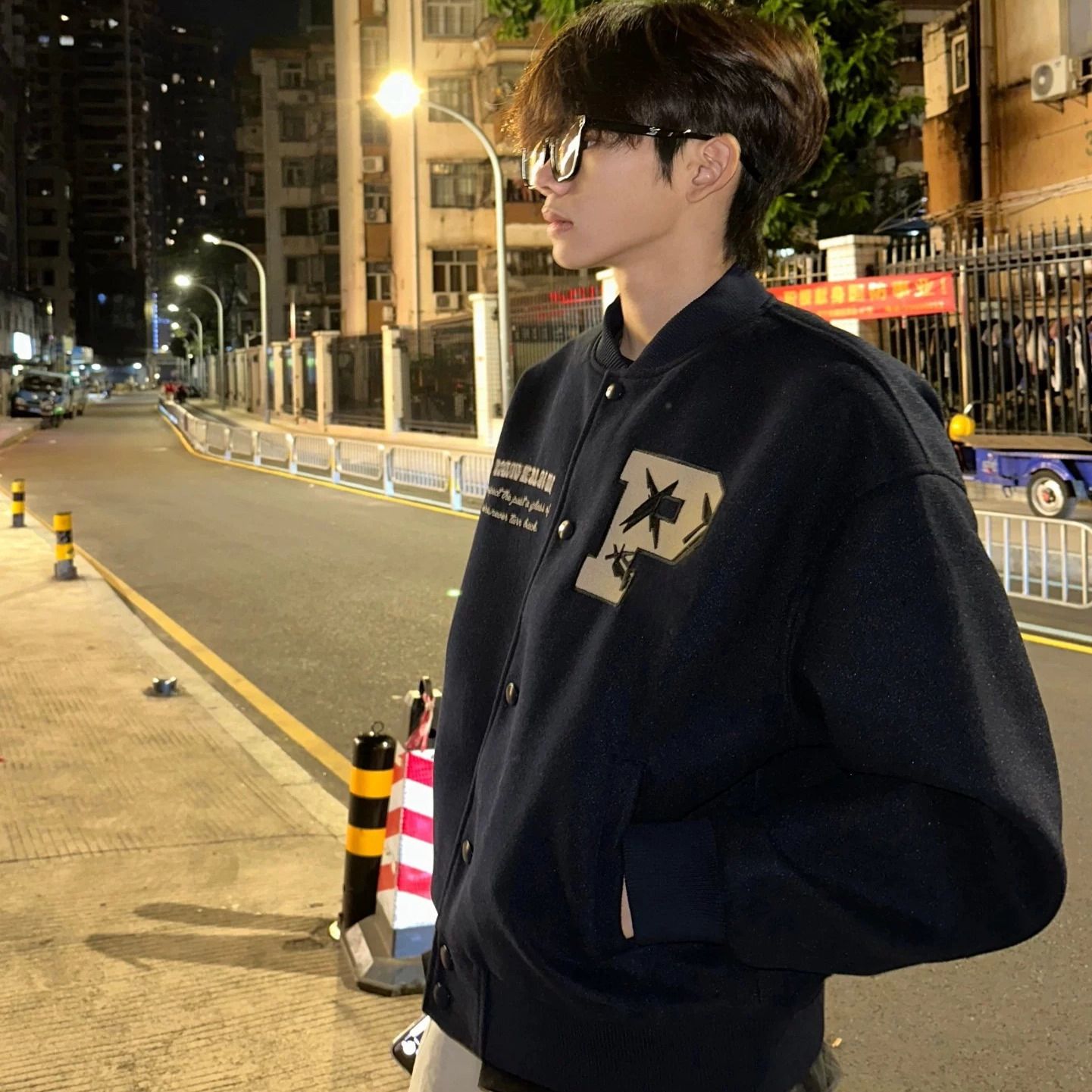 字母刺绣棒球服网红同款