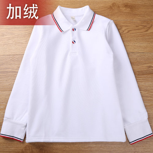 校服小学冬装加绒长袖t恤女童