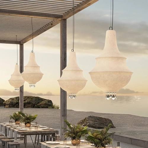 蚕丝客厅书房展厅艺术轻奢东南亚