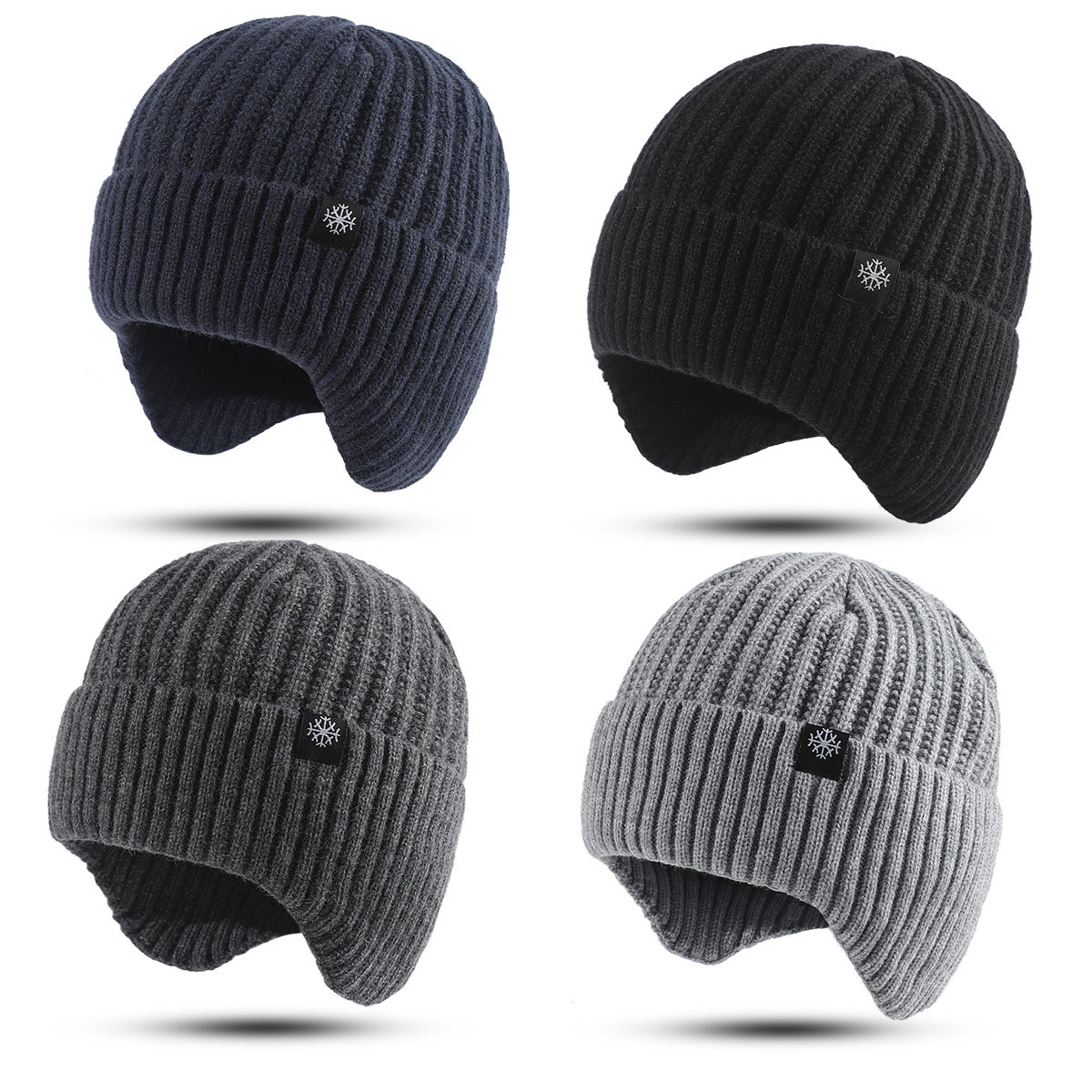 全面升级款~加绒加厚护耳毛线帽