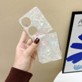 适用华为p5o宝盒手机壳p50pocket折叠屏保护套pock贝壳纹p0cket外壳网红p59poket女新款 poket透明pokect超薄