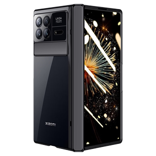 适用小米mixfold3手机壳mix折叠屏fold3保护套mixflod3中轴铰链全包xiaomi三代flod电镀透明支架maxfold3全包