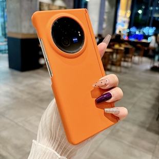 适用vivoxfold5折叠屏手机壳vivofold5双中轴全包xfold3pro外壳岩砂vivoxflod5铰链磁吸por保护套x fold5新款