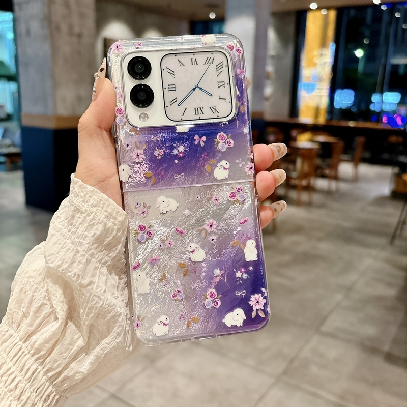 适用华为novaflip手机壳nova小折叠屏flip渐变navoflip保护套navaflip冰川纹novafilp高级感filp外壳psd-al00